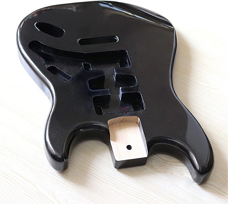 JD.Moon Electric Guitar Body for Fender Strat Guitar Accessory DIY Poplar Wood HSH Guitar Body Black Glossy - Image 5